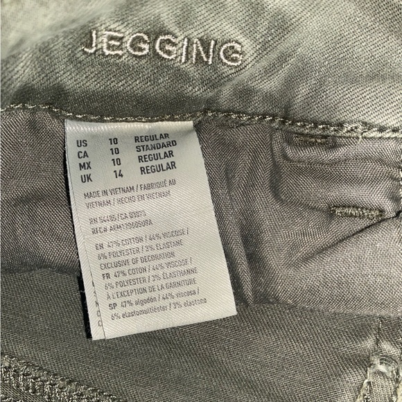 ✰AE American Eagle Olive Jeggings Size 10 ✰ - Picture 5 of 5